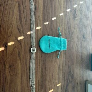 Silver Mesh Tiffany & Co Necklace with Tiffany & Co. Pouch